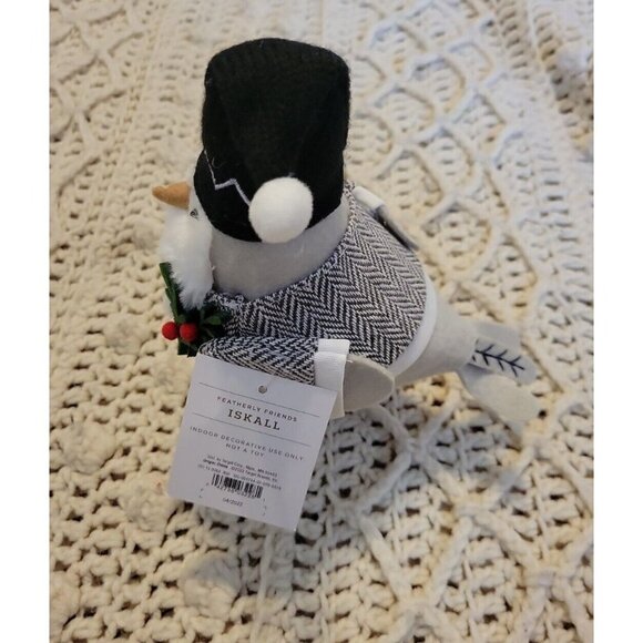 2022 Iskall Christmas Fabric Bird Wondershop Beard Hat Mistletoe Figurine Target - Picture 2 of 4
